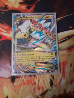 M Ampharos EX 28/98 Pokemon TCG XY Ancient Origins Ultra Rare - Image 1