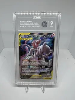 Pokemon TCG Mewtwo & Mew GX SM191 TAG TEAM Promo Holo Psychic HP270 TAG 9 - Image 1