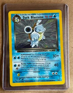 Pokemon Dark Blastoise 3/82 Team Rocket Holo 2000 Original (Moderately Played) - Image 1