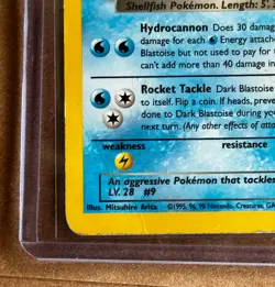 Pokemon Dark Blastoise 3/82 Team Rocket Holo 2000 Original (Moderately Played) - Image 4