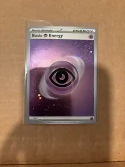 Pokemon TCG Psychic Energy Cosmos Holo SVE 005 Swirl - Image 1