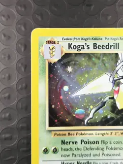 Koga's Beedrill 9/132 Gym Challenge Holo Rare WoTC Pokemon 2000 HP - Image 3