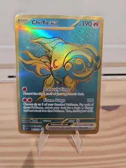Chi-Yu ex (241/091) ~ Mint/NM [Paldean Fates 2024] Gold Secret Rare Pokemon TCG - Image 1