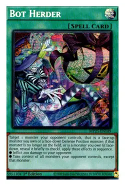 Bot Herder MP25-EN149 Prismatic Secret Rare 2025 Mega-Pack Yu-Gi-Oh Near Mint - Image 1