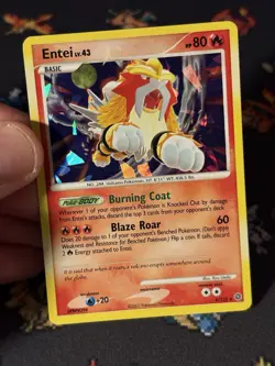 Pokemon Cards Entei 4/132 Cracked Ice Holo Promo - (NM-) - Image 2