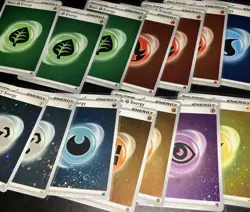 POKEMON 151 Card LOT OF 14 Cosmos HOLO ENERGY / SHINY ENERGIES - Full Foil Set - Image 3