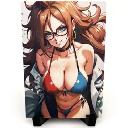Dragon Ball Z Android 21 Sexy Hot Bikini Anime Waifu Girl Goddess Story Art Card - Image 2