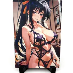 High School DxD Akeno Himejima Sexy Hot Anime Waifu Girl Goddess Story Art Card - Image 1