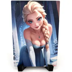 Frozen Elsa Sexy Hot Anime Waifu Girl Lewd Doujin Goddess Story Holo Art Card - Image 2