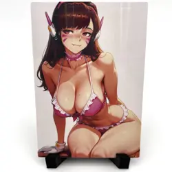 Overwatch D.Va Sexy Hot Anime Waifu Girl Lewd Doujin Goddess Story Holo Art Card - Image 1