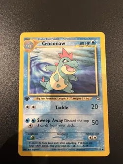 Croconaw 32/111 Neo Genesis 1st Edition 2000 Pokemon Card Uncommon NM - Image 1
