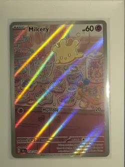 Milcery 152/142 Illustration Rare Stellar Crown Pokemon Holo Lightly Played - Image 1