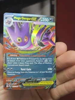 Mega Gengar ex 056/094 Double Rare Phantasmal Flames Pokemon Holo Near Mint - Image 1