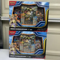 Lot of 2 Pokemon TCG Mega Kangaskhan ex Box Promo Factory Sealed SIR IR - Image 1