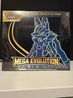 Pokemon TCG Mega Evolution Lucario Elite Trainer Box Sealed - Image 1
