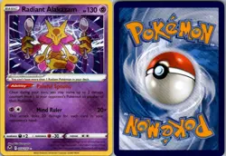 Radiant Alakazam 059/195 Radiant Rare Silver Tempest Pokemon Near Mint - Image 1