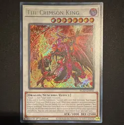 Yu-Gi-Oh! Blazing Dominion The Crimson King BLZD-EN036 Secret Rare 1st Ed - Image 1