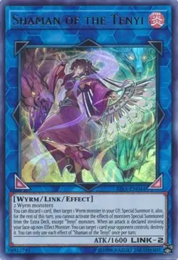 Yugioh! LP Shaman of the Tenyi - RIRA-EN044 - Ultra Rare - Unlimited Edition Lig - Image 1