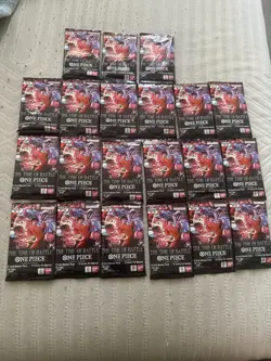 One Piece TCG OP-16 - The Time of Battle - Booster Packs - English - Lot Of 21 - Image 2
