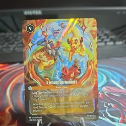 Disney Lorcana TCG It Means No Worries 208/204 Reign Of Jafar Enchanted Foil EN - Image 1