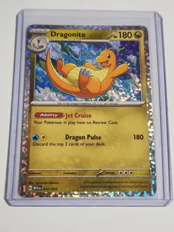 Pokemon Dragonite 012/015 McDonald's 2024 Promo Holo TCG Card - Image 1