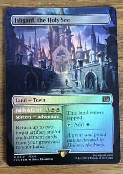 MTG Final Fantasy, Ishgard, the Holy See - Borderless Foil - Image 1