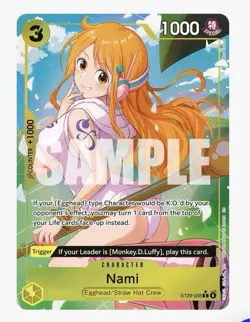Bandai One Piece Card Game Nami ST29-008 Alt Art English - Image 3