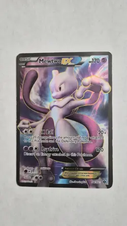 Pokemon Mewtwo EX TCG Full Art Ultra Rare Holo Card Next Destinities 98/99 - Image 1