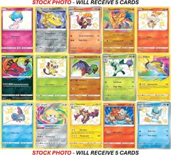 5 Pokemon Card - Shiny Rare/Radiant Rare/Amazing Rare Lot - 5 Assorted Cards - N - Image 3