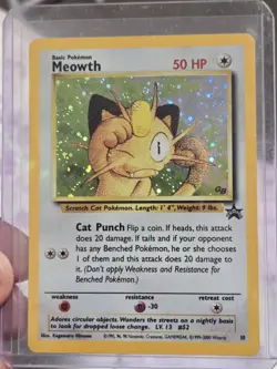 WotC Promo Meowth 10/53 Promo Holo English Basic 50 HP 2000 Pokemon TCG - Image 1