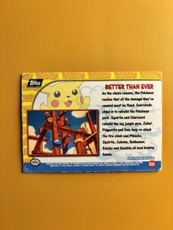 Better Than Ever - TOPPS Pikachu's Vacation #56 - MP - Pokemon - Image 3