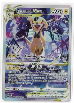 Zeraora VSTAR GG43/GG70 Crown Zenith Sword & Shield SWSH Pokemon TCG NM - Image 1