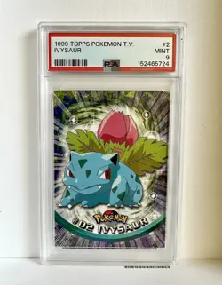 1999 TOPPS POKEMON TV #2 IVYSAUR PSA 9 - Image 1