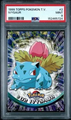 1999 TOPPS POKEMON TV #2 IVYSAUR PSA 9 - Image 2