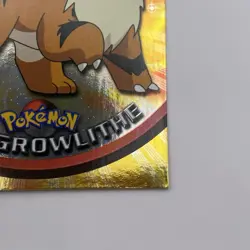 #58 Growlithe Topps Foil LP Blue Logo Pokemon TV Animation Edition - Image 5