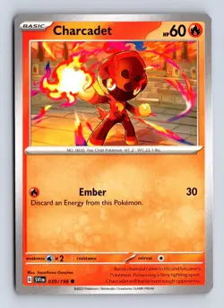 Charcadet 039/198 C Scarlet & Violet Pokemon NM/M - Image 1