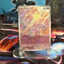 Pokemon TCG Milcery 152/142 2024 Stellar Crown Illustration Rare Full Art Holo - Image 1