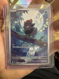 Pokemon TCG SV: White Flare Zorua 142/086 Illustration Rare Holo EN 70 HP - Image 3