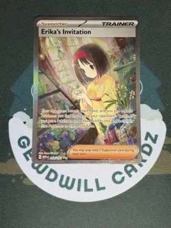 Pokemon TCG Erika’s Invitation SIR 203/165 Scarlet & Violet 151 NM - Image 1