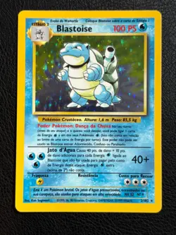 Blastoise Base Set 2/102 SPANISH Vintage Pokemon WOTC LP Holo Rare - Image 1