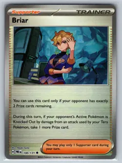 Briar (Poke Ball Pattern) 100/131 Holo Uncommon Prismatic Evolutions Pokemon NM - Image 1