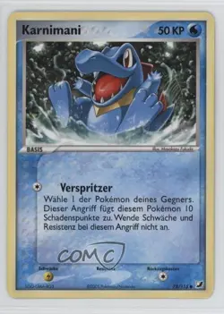 Totodile German Pokemon EX Unseen Forces #78 2005 - Image 1