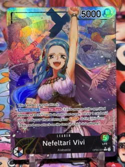 NEFELTARI VIVI - One Piece OP04-001 - AAL Alt Art Leader - Kingdoms of Intrigue - Image 1