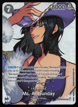 Ms. All Sunday (SP) OP14-084 Super Rare The Time of Battle One Piece English NM - Image 1
