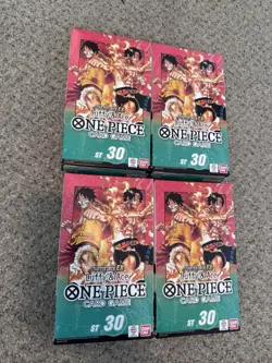 One Piece ST-30 Starter Deck EX Luffy & Ace ST30 LOT OF 4! SEALED / NEW ! - Image 1