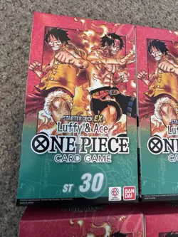 One Piece ST-30 Starter Deck EX Luffy & Ace ST30 LOT OF 4! SEALED / NEW ! - Image 2