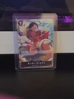 One Piece Card Monkey D Luffy P-075 Promo MINT Japanese t723 - Image 1