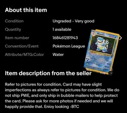 Lot Of 4 Pokemon Vintage Cards - Image 3