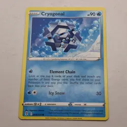 Cryogonal Pokemon Card 043/203 Evolving Skies 2021 Basic Common Water - Image 1
