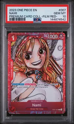 2023 Nami Premium Card Collection -ONE PIECE FILM RED ST01-007 PSA 10 - Image 1